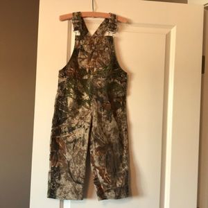 Kids camo overalls
